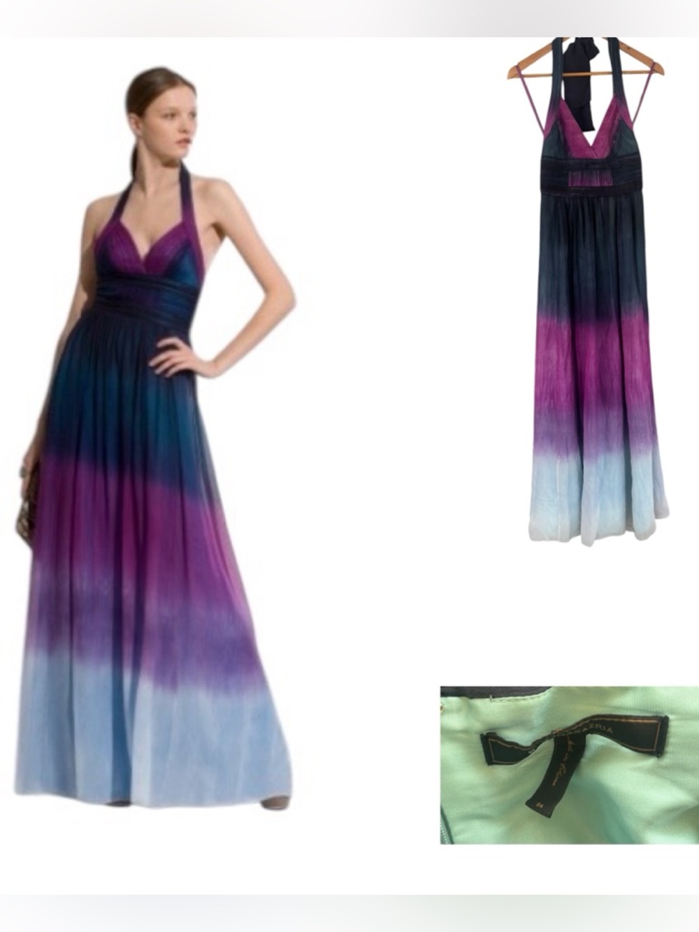 BCBGMaxAzria Silk Ombre Dress